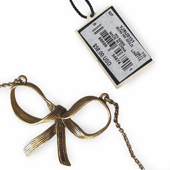 Copy for bundle - Vintage Y2K Juicy Couture Gold Bow Necklace - Picture 6 of 6